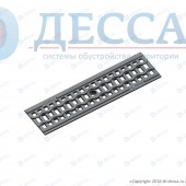 Решетка водоприемная -10.13,6.50- ячеистая пластиковая (5040-д)